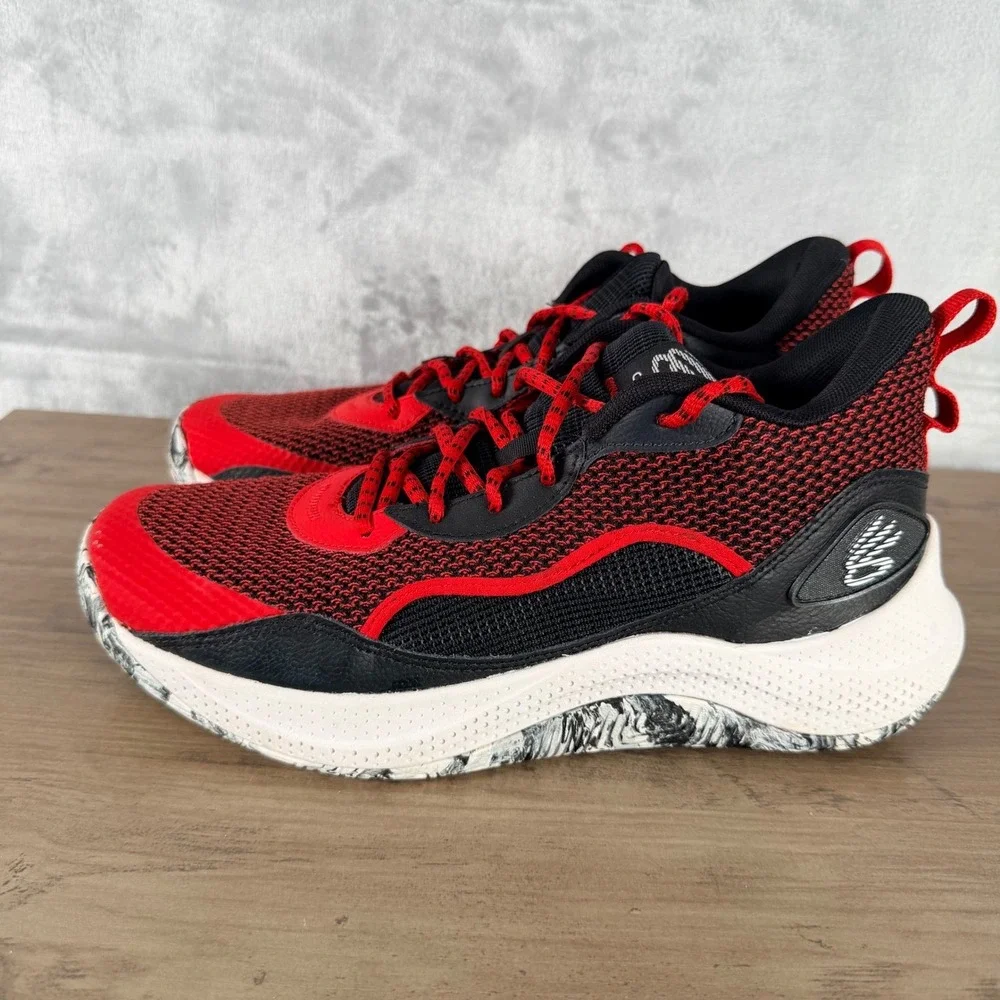 Under Armour Curry 3Zer0 24‎ Basketball Shoes Red Black 3027626-003 Mens Size 9